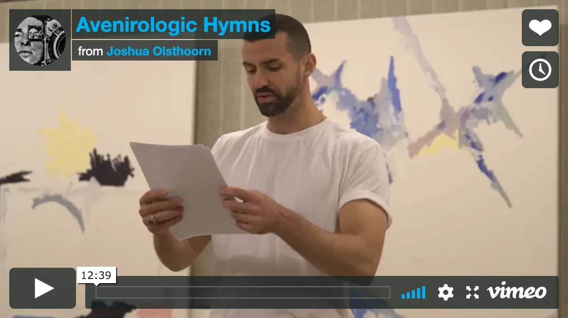 "Avenirologic Hymns", poetry/video/enactment (with Florent Frizet, Macklin Kowal), Athens (GR), 2018