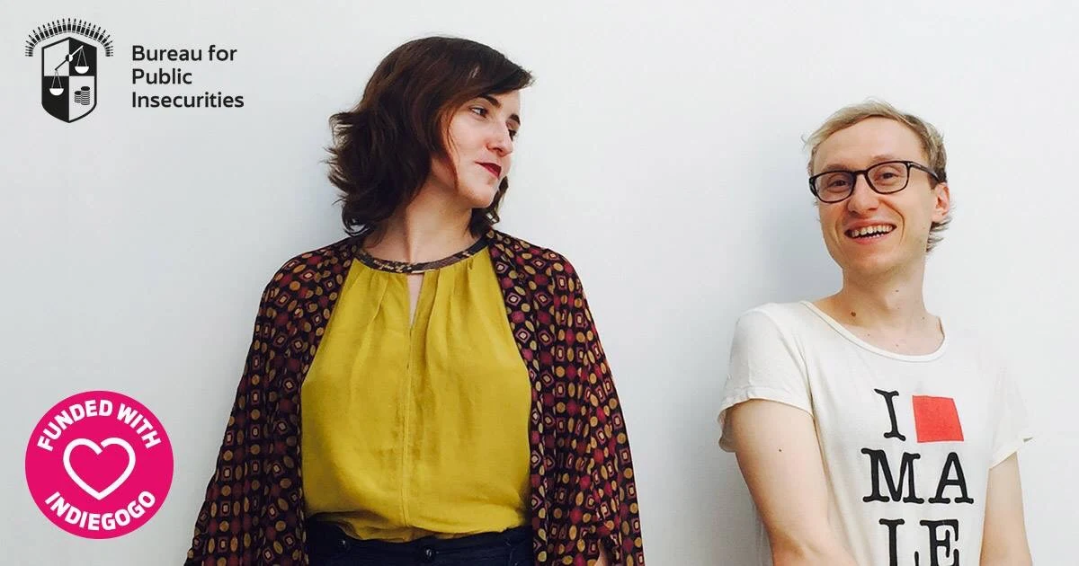 curatorial duo DNV [dan'etvɐzmoʐnə], Caroline Carrion and Denis Maksimov